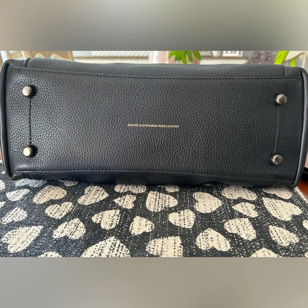 Vintage Coach Black Leather Tote Bag - Picture 9 of 9